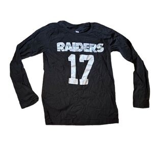 NFL Black and Silver Raiders long sleeve girls size 8